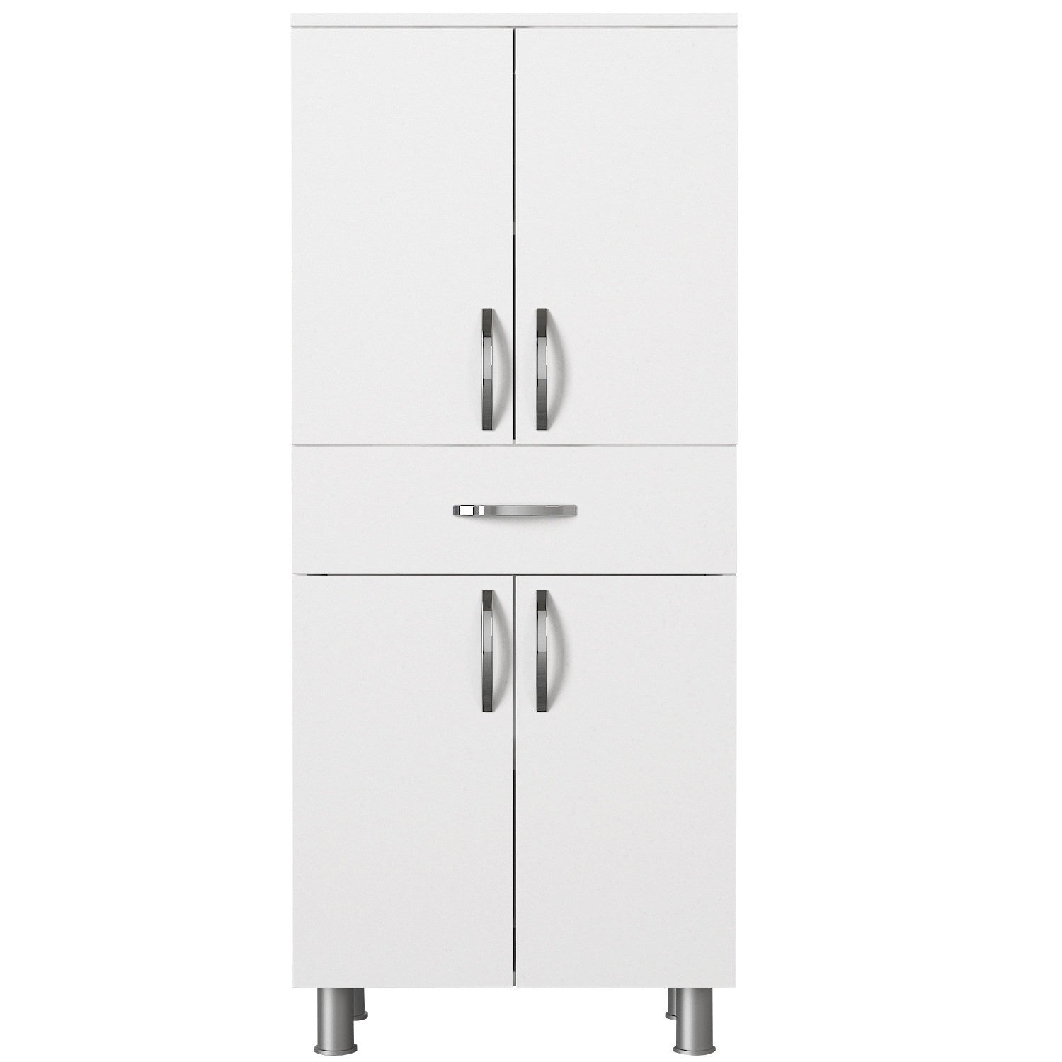 Arizona 4 Kapak - White in Weiss präsentiert im Onlineshop von KAQTU Design AG. Kommode ist von Hanah Home