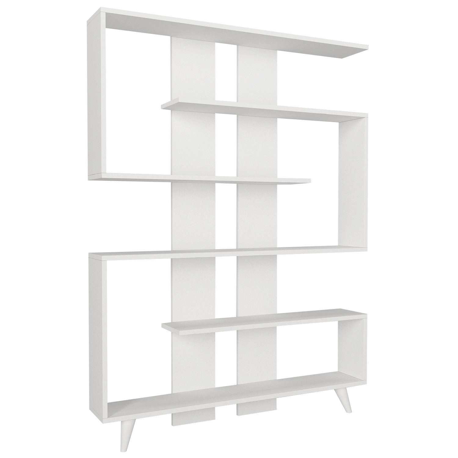 Rain - White in Weiss präsentiert im Onlineshop von KAQTU Design AG. Bücherregal ist von Hanah Home