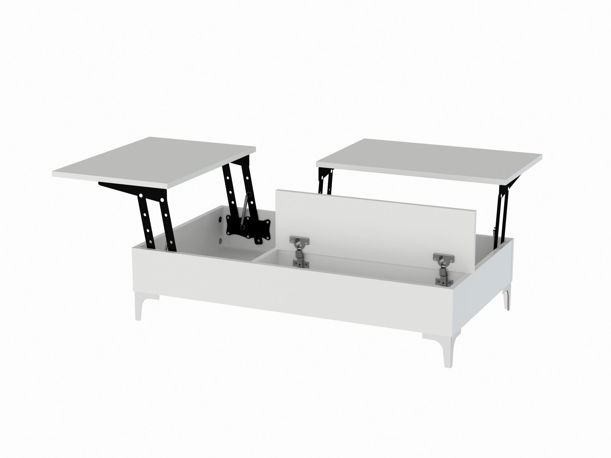 Esinti - White in Weiss präsentiert im Onlineshop von KAQTU Design AG. Beistelltisch ist von Hanah Home