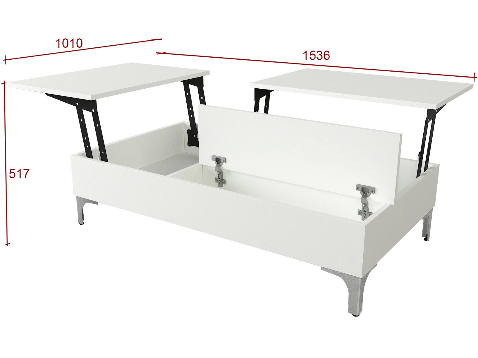 Esinti - White in Weiss präsentiert im Onlineshop von KAQTU Design AG. Beistelltisch ist von Hanah Home