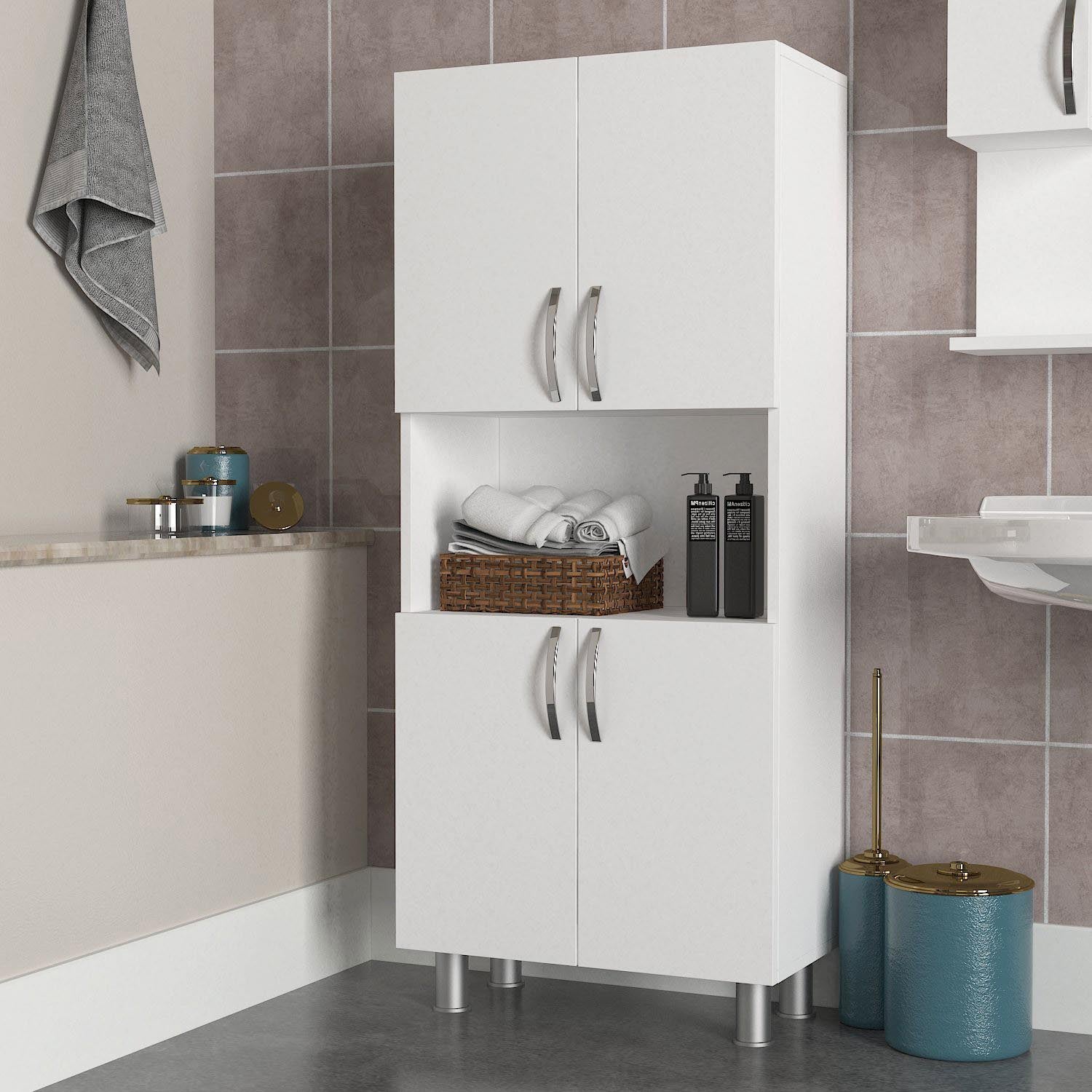 William - White in Weiss präsentiert im Onlineshop von KAQTU Design AG. Kommode ist von Hanah Home