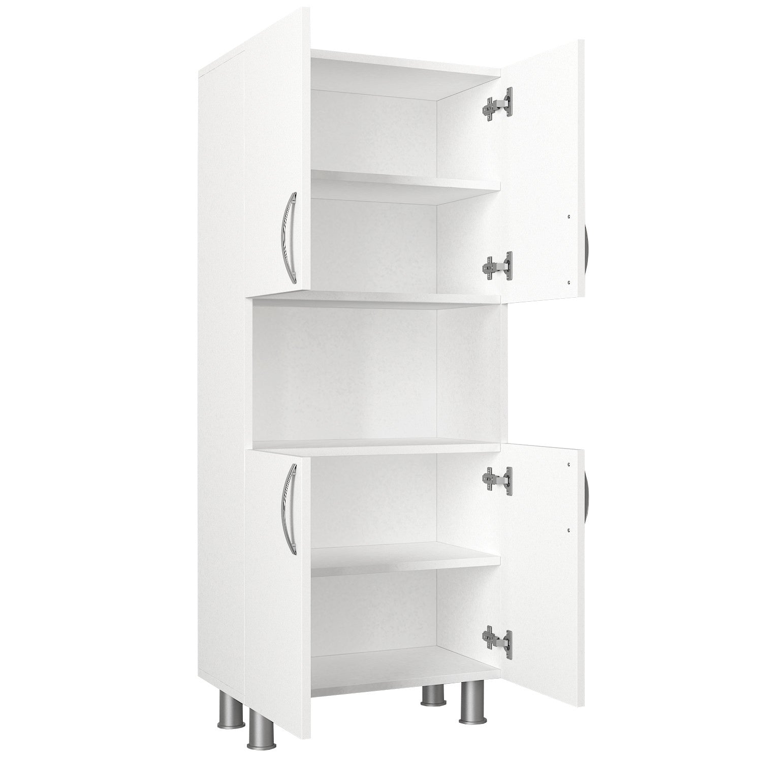 Entdecken Sie die stilvolle William Kommode in Weiß von Hanah Home – der perfekte Badezimmerschrank für eleganten Stauraum und modernes Design.
