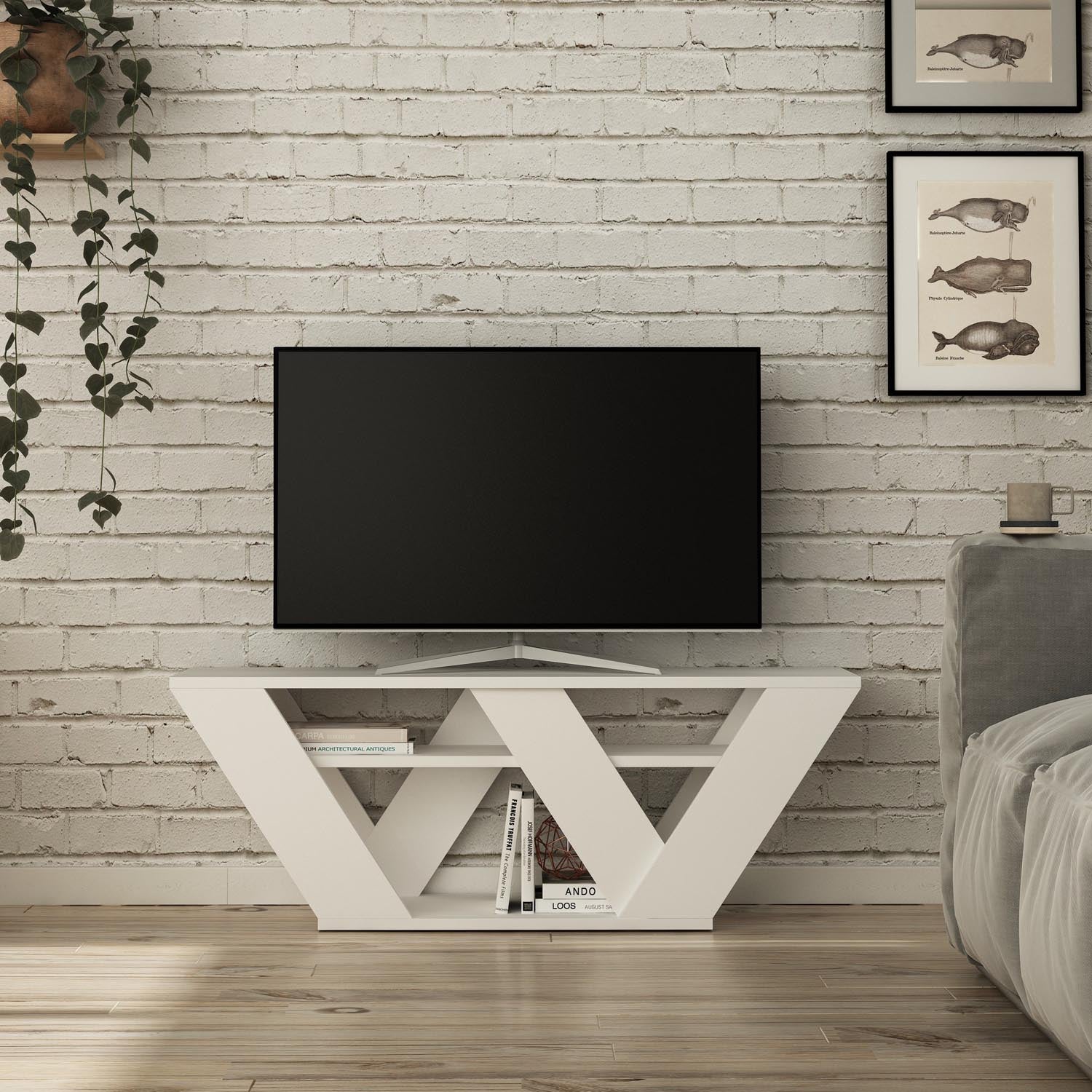 Pipralla - White in Weiss präsentiert im Onlineshop von KAQTU Design AG. Sideboard ist von Hanah Home