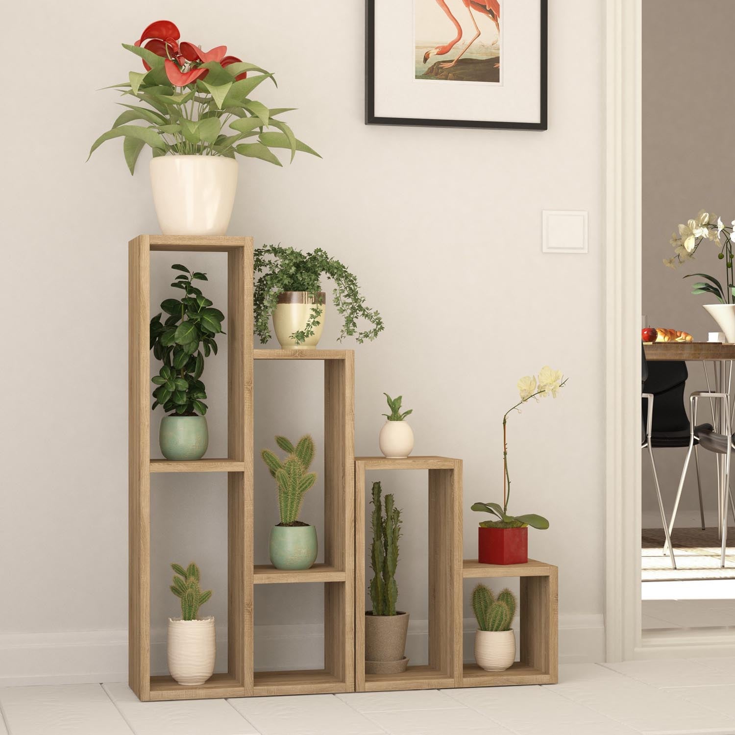 Sule - Oak in Eiche präsentiert im Onlineshop von KAQTU Design AG. Bücherregal ist von Hanah Home