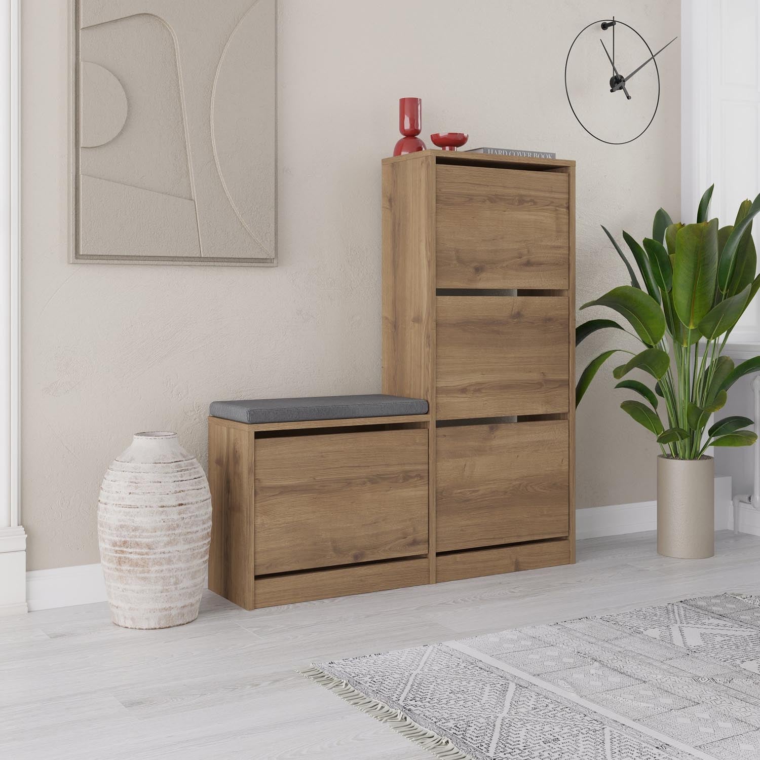 Dude - Hitit in Hitit präsentiert im Onlineshop von KAQTU Design AG. Schuhschrank ist von Hanah Home