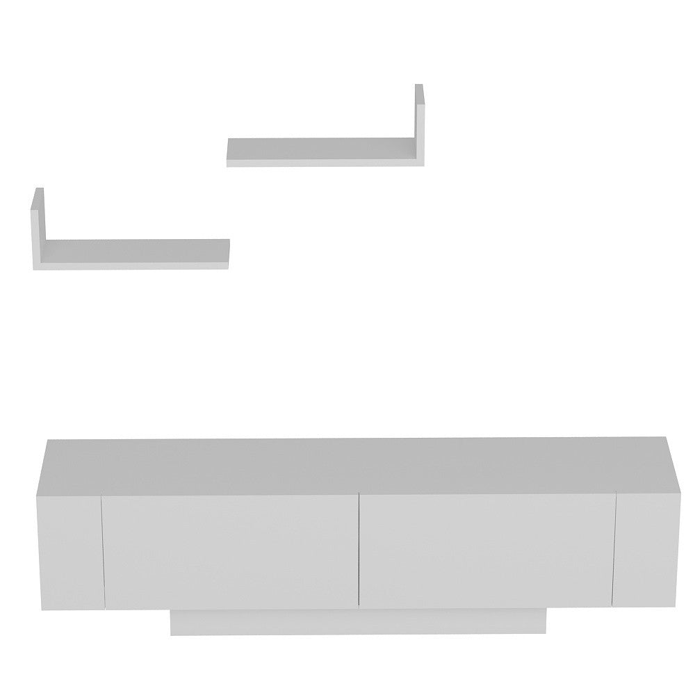 Ekol - White in Weiss präsentiert im Onlineshop von KAQTU Design AG. TV-Möbel ist von Hanah Home