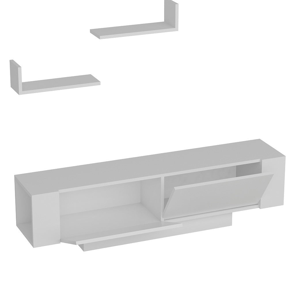 Ekol - White in Weiss präsentiert im Onlineshop von KAQTU Design AG. TV-Möbel ist von Hanah Home