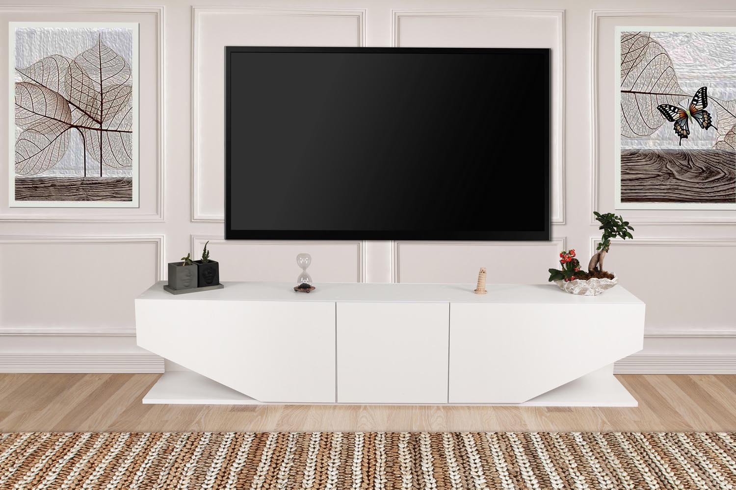 Inci - White in Weiss präsentiert im Onlineshop von KAQTU Design AG. Sideboard ist von Hanah Home
