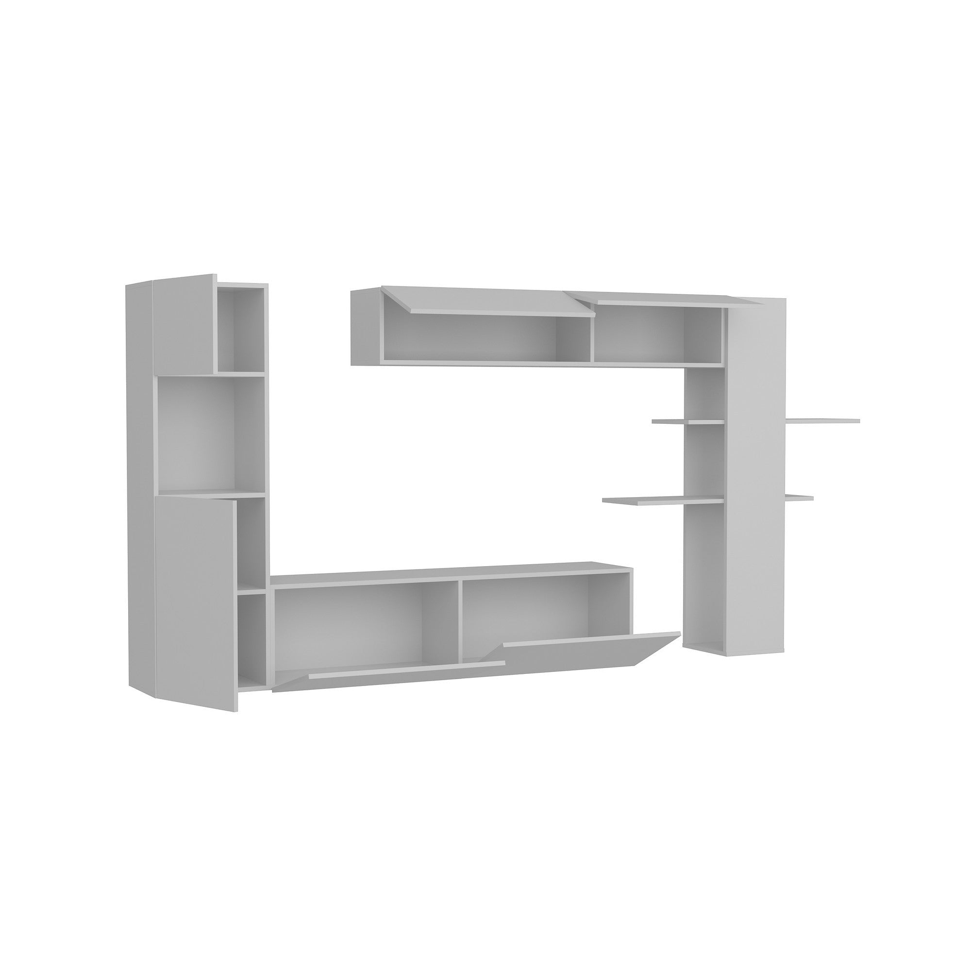 Maxi - White in Weiss präsentiert im Onlineshop von KAQTU Design AG. TV-Möbel ist von Hanah Home