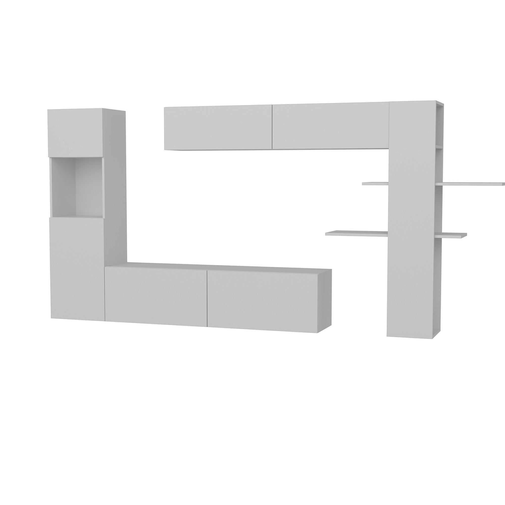 Maxi - White in Weiss präsentiert im Onlineshop von KAQTU Design AG. TV-Möbel ist von Hanah Home
