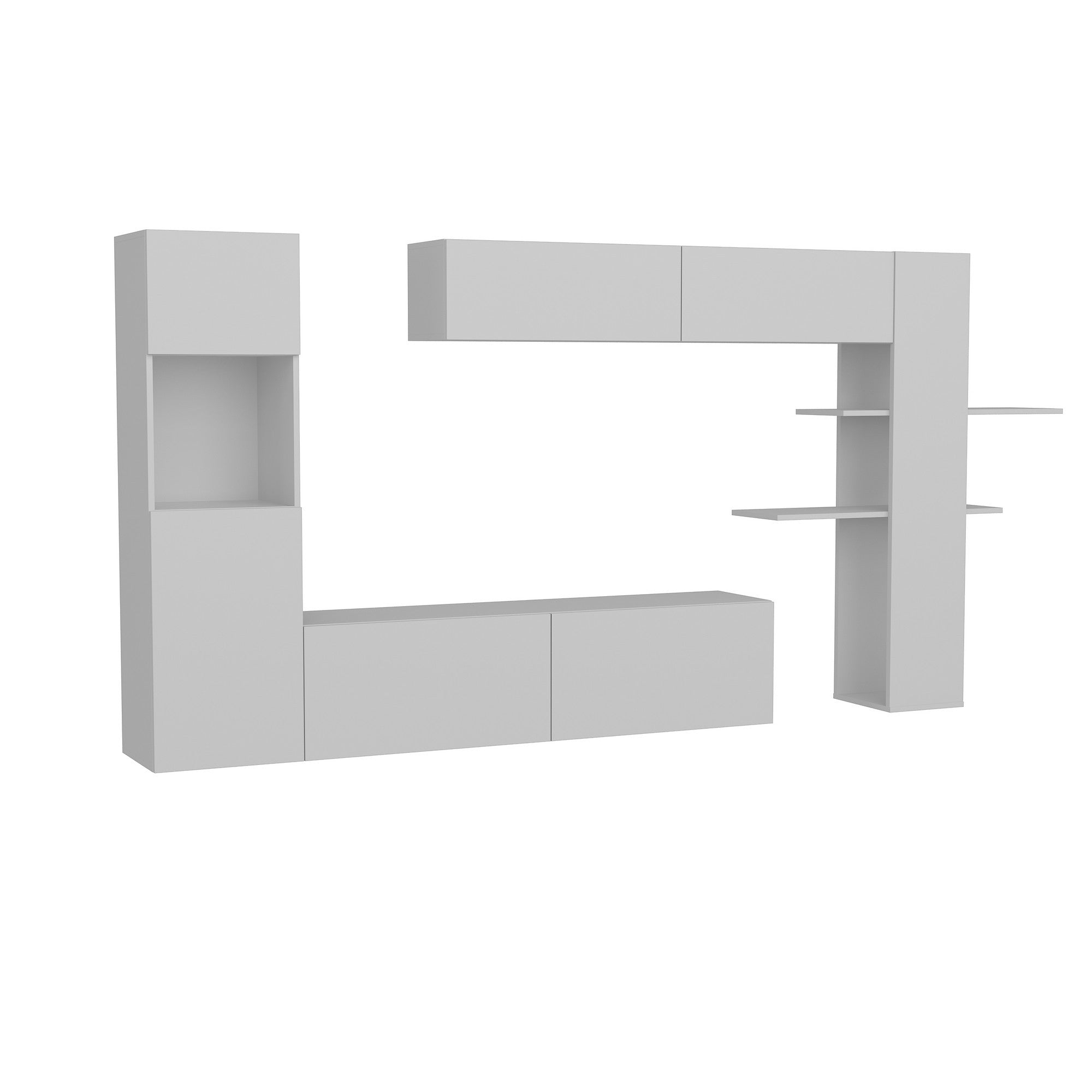 Maxi - White in Weiss präsentiert im Onlineshop von KAQTU Design AG. TV-Möbel ist von Hanah Home