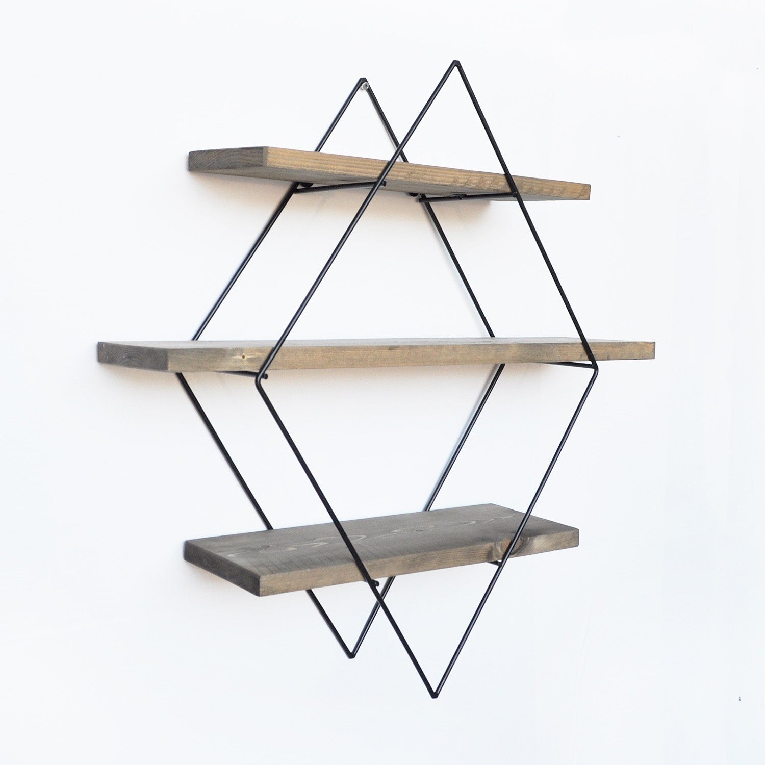 Wr007 in Walnuss Schwarz präsentiert im Onlineshop von KAQTU Design AG. Wandregal ist von Hanah Home