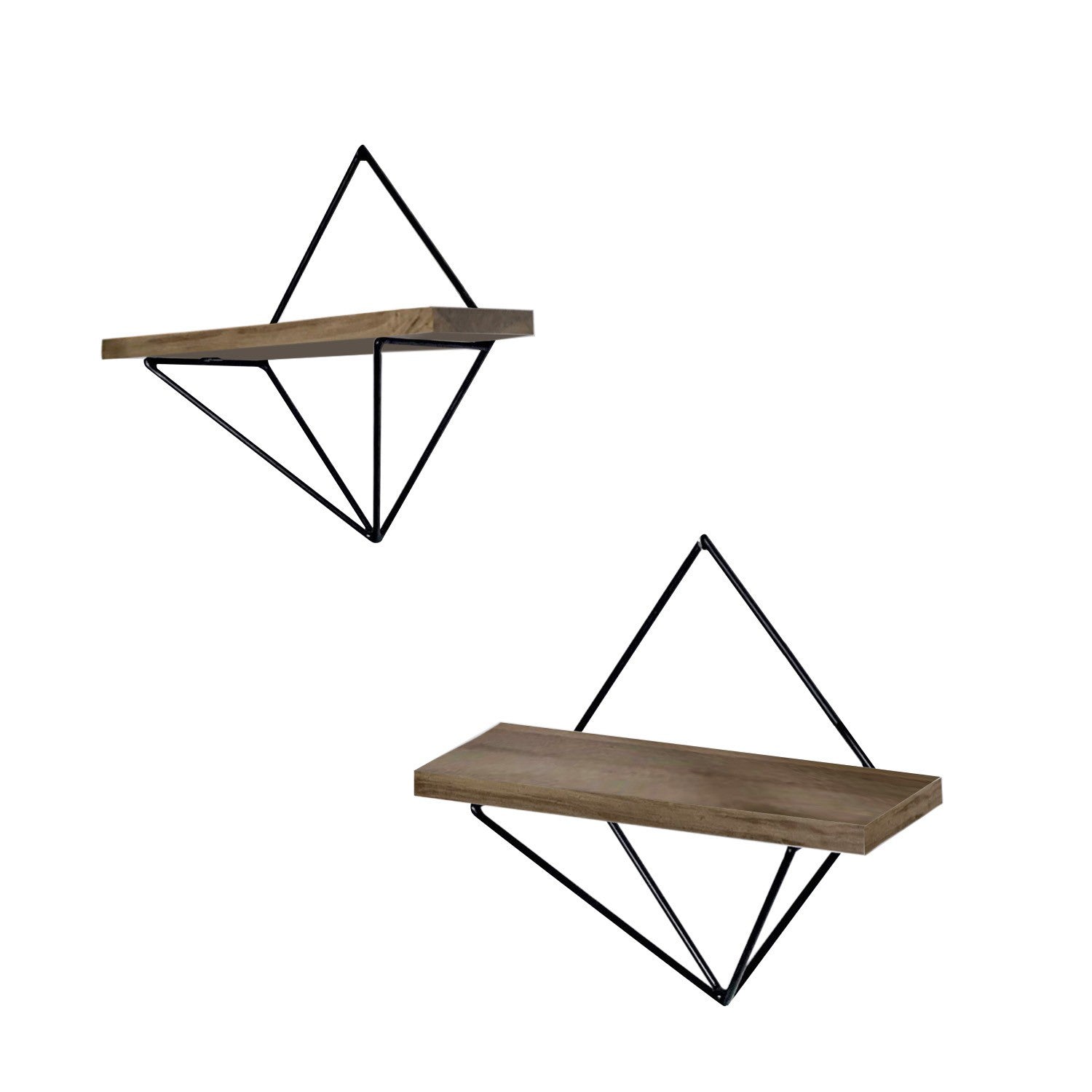 Wr046 in Walnuss Schwarz präsentiert im Onlineshop von KAQTU Design AG. Wandregal ist von Hanah Home