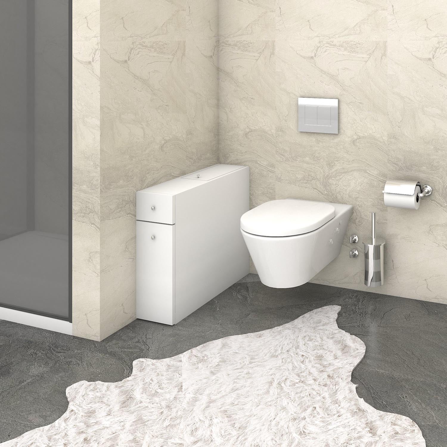 Smart - White in Weiss präsentiert im Onlineshop von KAQTU Design AG. Kommode ist von Hanah Home