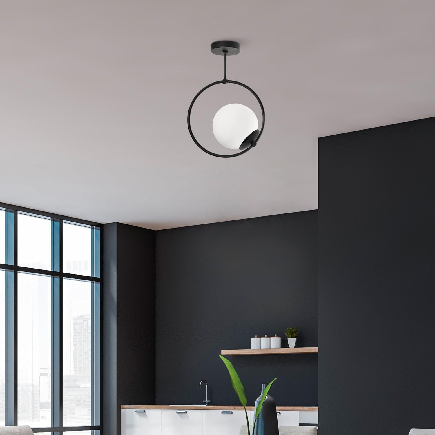 GMN-000013 in Schwarz präsentiert im Onlineshop von KAQTU Design AG. Pendelleuchte ist von Opviq