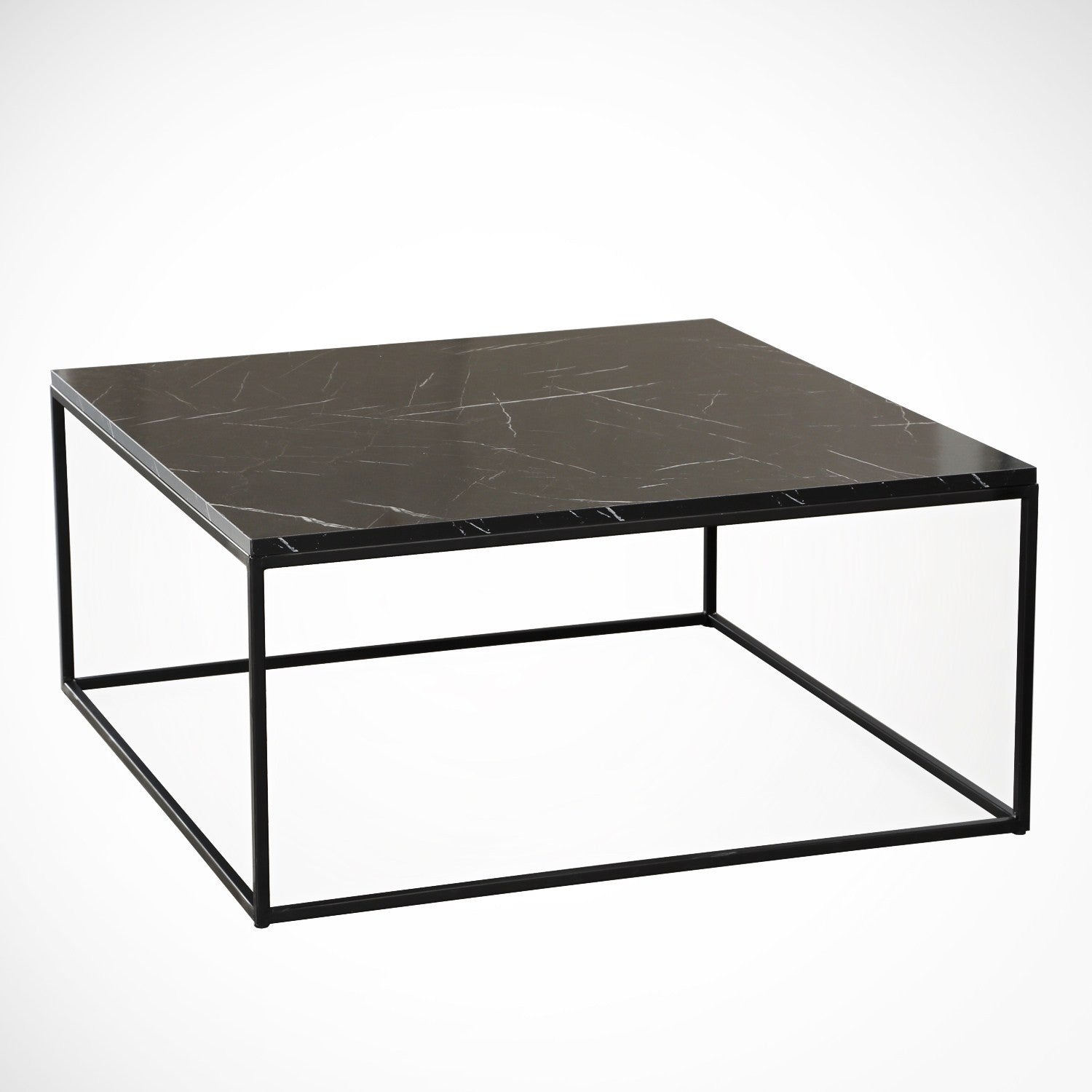 Poly - Royal in Schwarz Weiss präsentiert im Onlineshop von KAQTU Design AG. Beistelltisch ist von Hanah Home