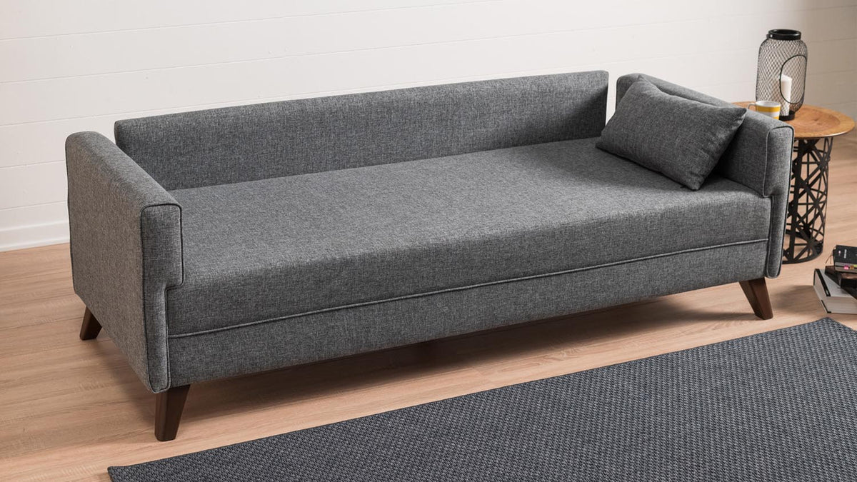 Bella Sofa For 3 Pr 3er Sofa - Grau in Grau präsentiert im Onlineshop von KAQTU Design AG. 3er Sofa ist von Atelier Del Sofa