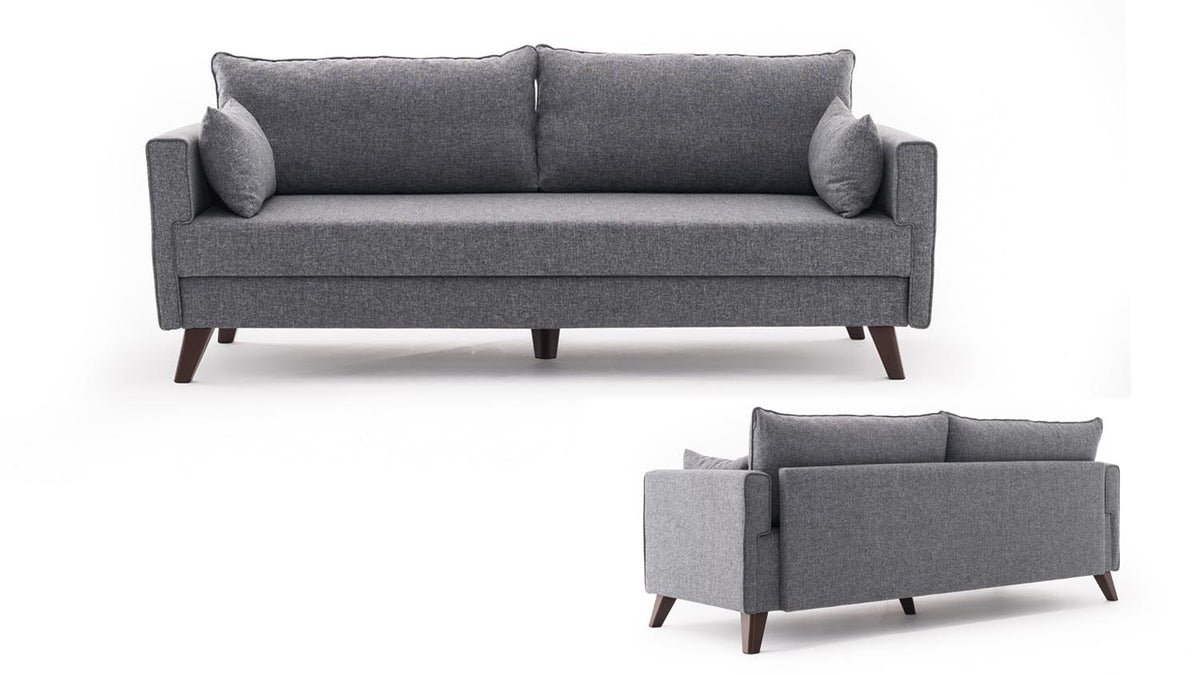 Bella Sofa For 3 Pr 3er Sofa - Grau in Grau präsentiert im Onlineshop von KAQTU Design AG. 3er Sofa ist von Atelier Del Sofa