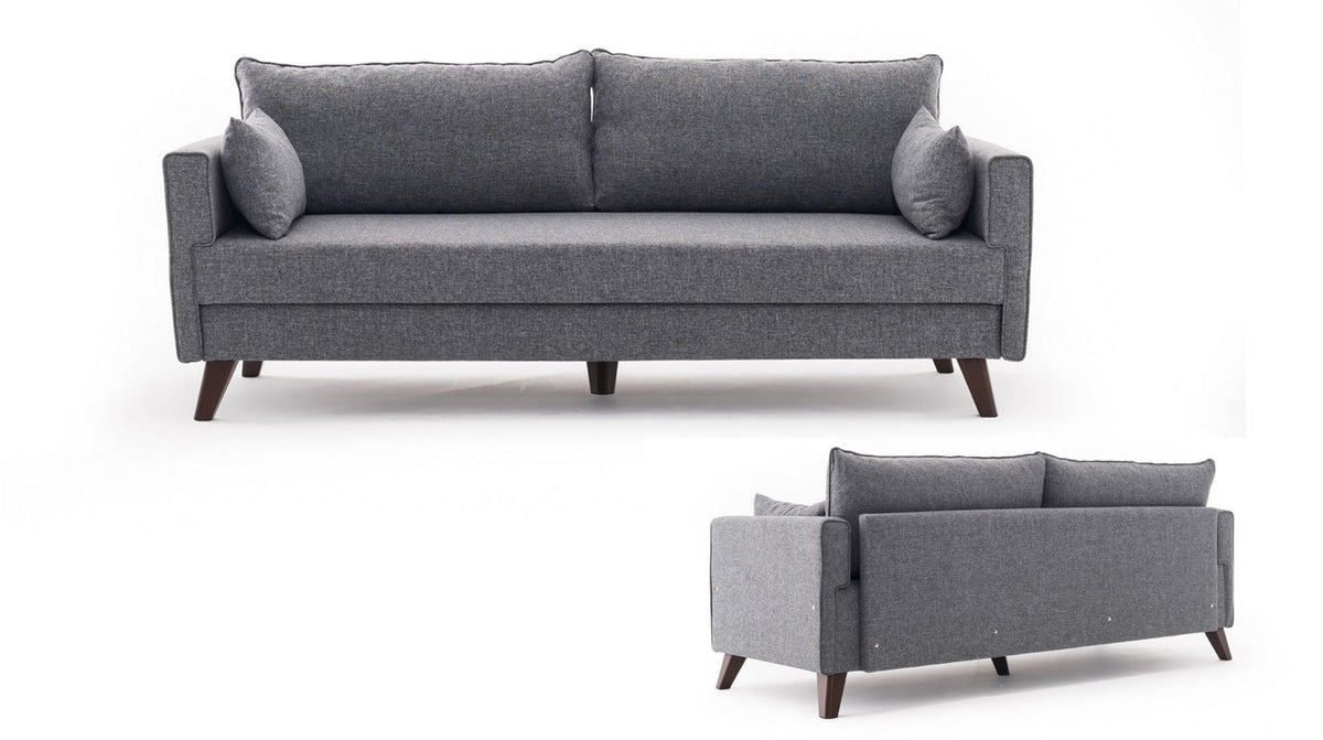 Bella Sofa Bed Bettsofa - Grau in Grau präsentiert im Onlineshop von KAQTU Design AG. Bettsofa ist von Atelier Del Sofa