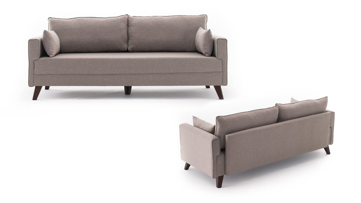 Bella Sofa For 3 Pr 3er Sofa - Sahne in Sahne präsentiert im Onlineshop von KAQTU Design AG. 3er Sofa ist von Atelier Del Sofa