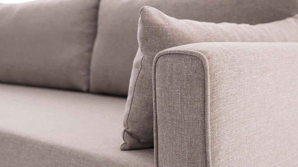 Bella Corner Sofa Left 1 Ecksofa - Sahne in Sahne präsentiert im Onlineshop von KAQTU Design AG. L-Sofa links ist von Atelier Del Sofa