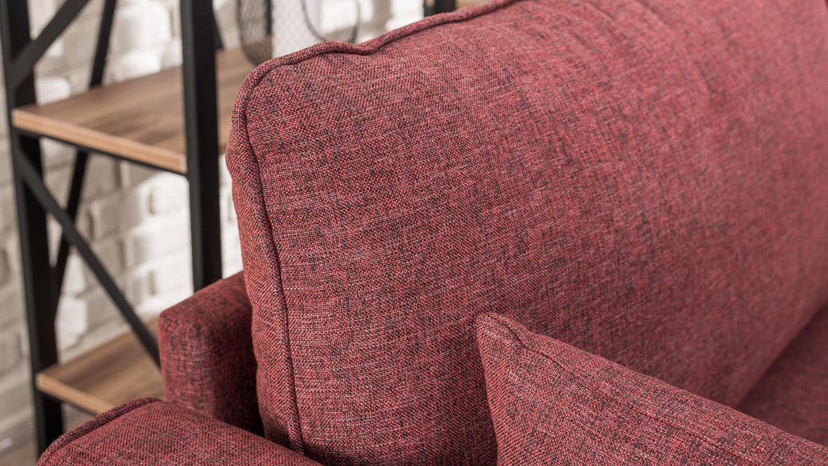 Bella Sofa For 2 Pr 2er Sofa - Karmesinrot in Karmesinrot präsentiert im Onlineshop von KAQTU Design AG. 2er Sofa ist von Atelier Del Sofa