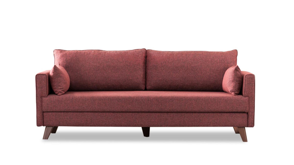 Bella Sofa For 3 Pr 3er Sofa - Karmesinrot in Karmesinrot präsentiert im Onlineshop von KAQTU Design AG. 3er Sofa ist von Atelier Del Sofa