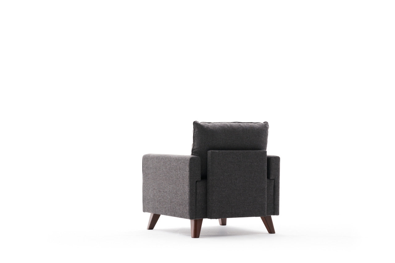 Bella Armchair - Anthracite in Anthrazit präsentiert im Onlineshop von KAQTU Design AG. Modulares Sofa ist von Atelier Del Sofa