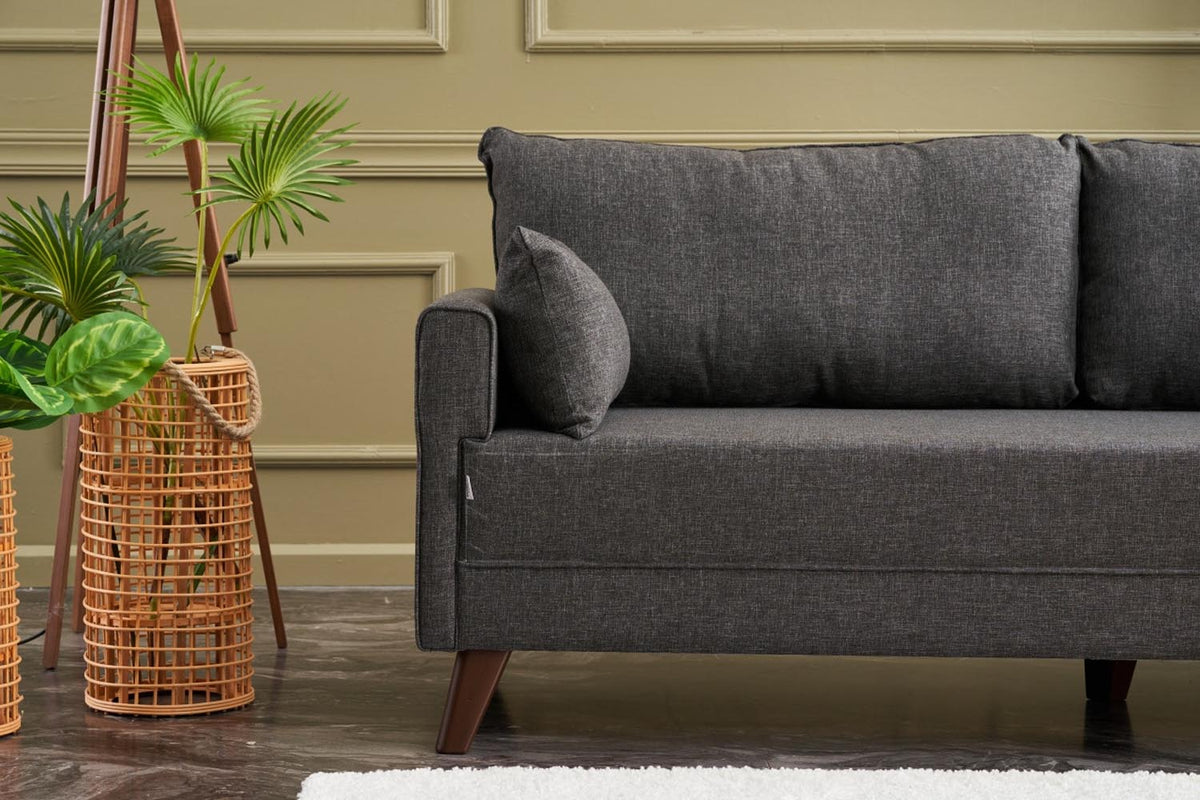 Bella Sofa For 2 Pr 2er Sofa - Anthrazit in Anthrazit präsentiert im Onlineshop von KAQTU Design AG. 2er Sofa ist von Atelier Del Sofa