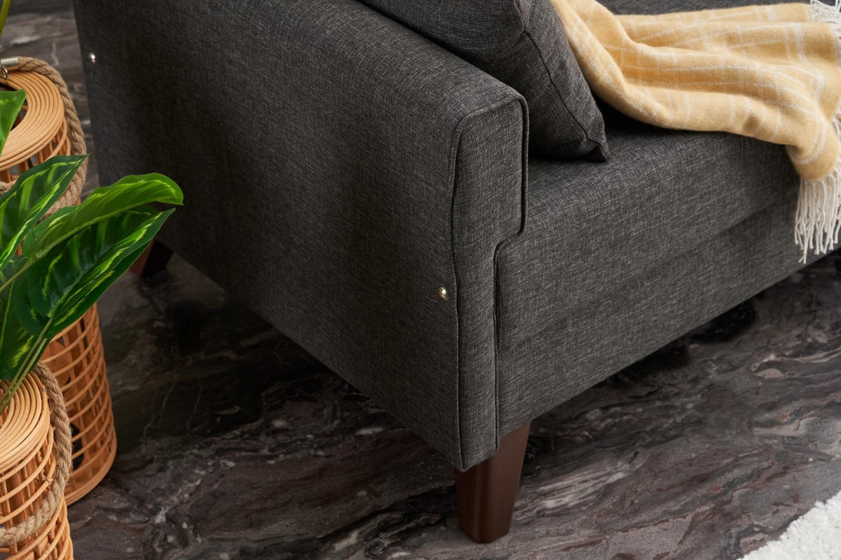 Bella Sofa For 2 Pr 2er Sofa - Anthrazit in Anthrazit präsentiert im Onlineshop von KAQTU Design AG. 2er Sofa ist von Atelier Del Sofa