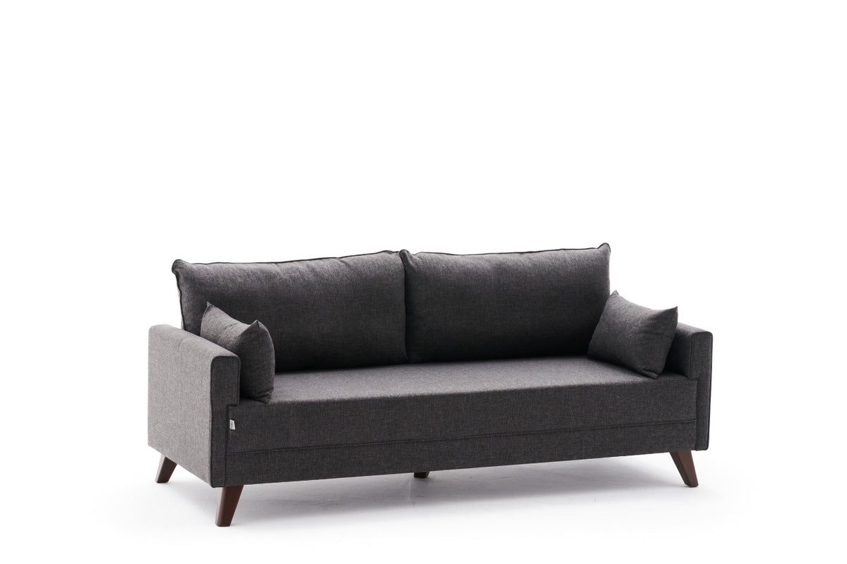 Bella Sofa For 3 Pr 3er Sofa - Anthrazit in Anthrazit präsentiert im Onlineshop von KAQTU Design AG. 3er Sofa ist von Atelier Del Sofa