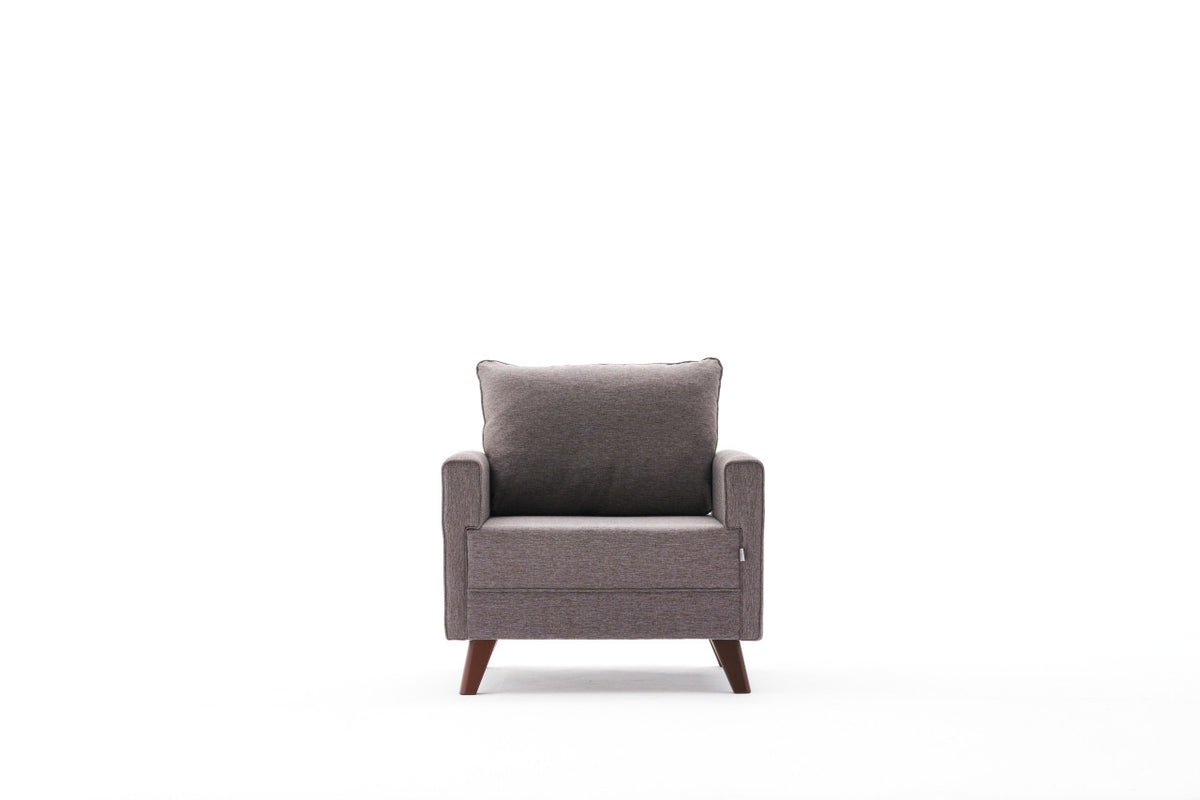 Bella Armchair Modulares Sofa - Braun in Braun präsentiert im Onlineshop von KAQTU Design AG. Modulares Sofa ist von Atelier Del Sofa