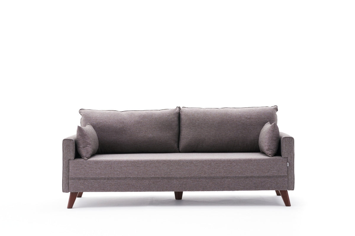 Bella Sofa For 3 Pr 3er Sofa - Braun in Braun präsentiert im Onlineshop von KAQTU Design AG. 3er Sofa ist von Atelier Del Sofa