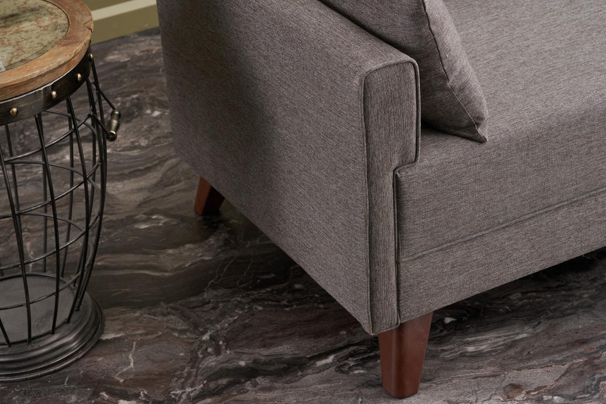 Bella Sofa For 3 Pr 3er Sofa - Braun in Braun präsentiert im Onlineshop von KAQTU Design AG. 3er Sofa ist von Atelier Del Sofa