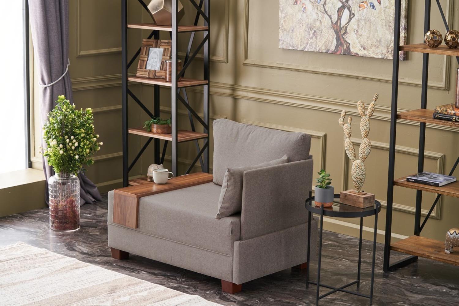 Fly Right - Beige v2 in Beige präsentiert im Onlineshop von KAQTU Design AG. Modulares Sofa ist von Atelier Del Sofa