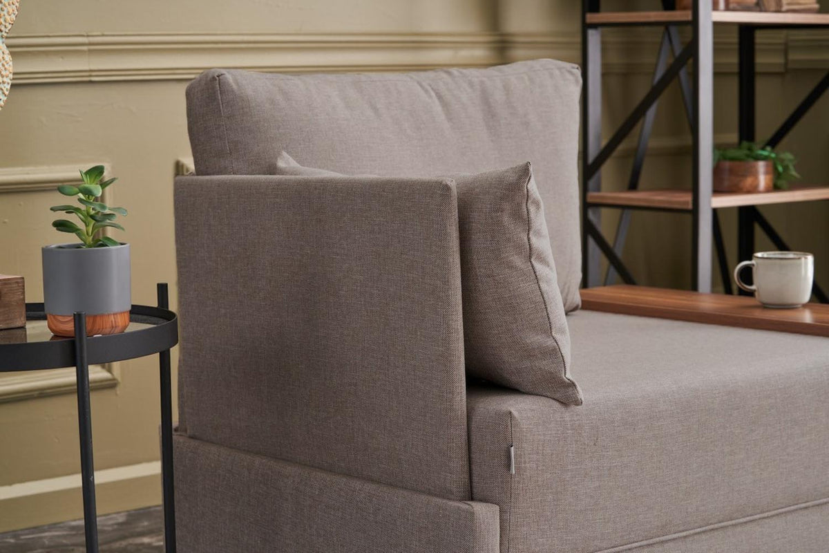 Fly Left Modulares Sofa - Beige in Beige präsentiert im Onlineshop von KAQTU Design AG. Modulares Sofa ist von Atelier Del Sofa