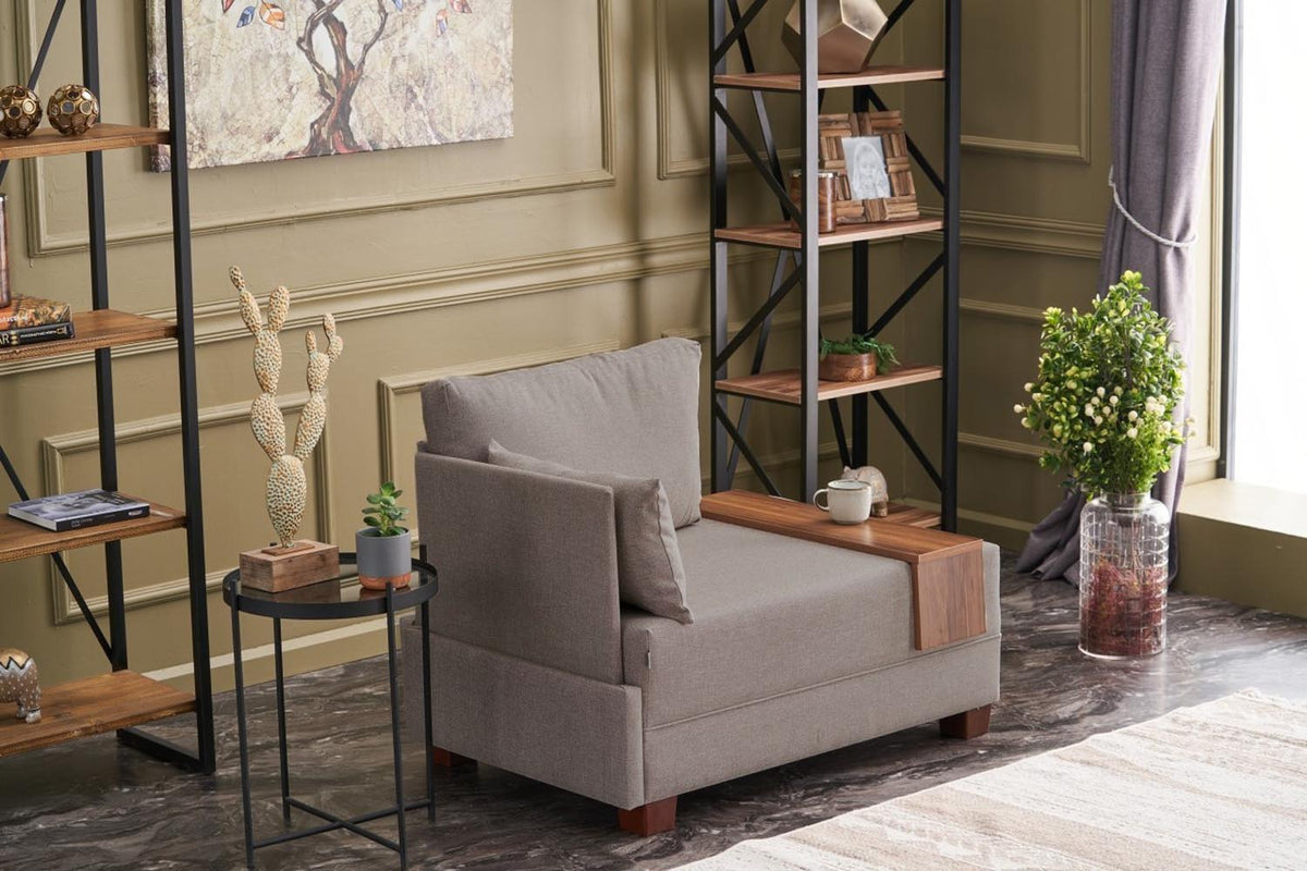 Fly Left Modulares Sofa - Beige in Beige präsentiert im Onlineshop von KAQTU Design AG. Modulares Sofa ist von Atelier Del Sofa