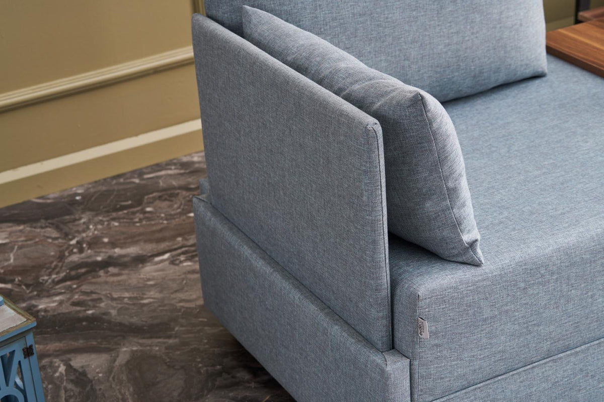 Fly Left Modulares Sofa - Blau in Blau präsentiert im Onlineshop von KAQTU Design AG. Modulares Sofa ist von Atelier Del Sofa