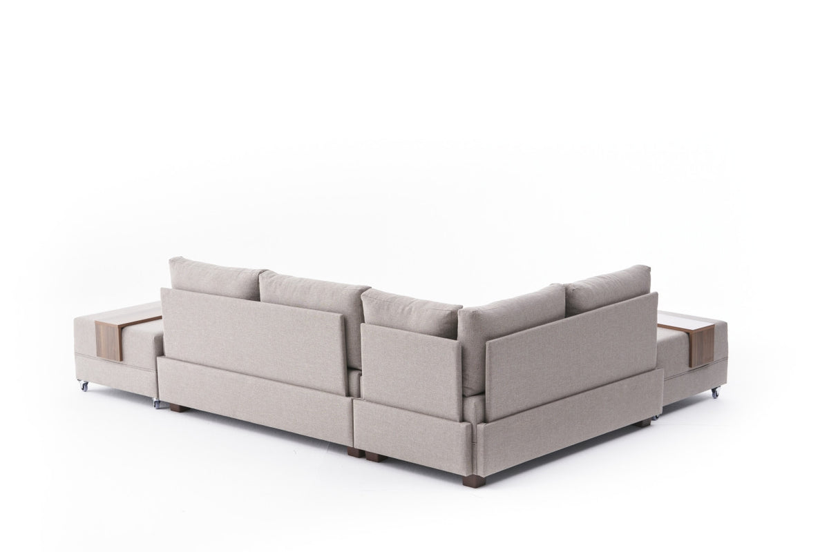 Fly Left Bettsofa - Sahne in Sahne präsentiert im Onlineshop von KAQTU Design AG. Bettsofa links ist von Atelier Del Sofa
