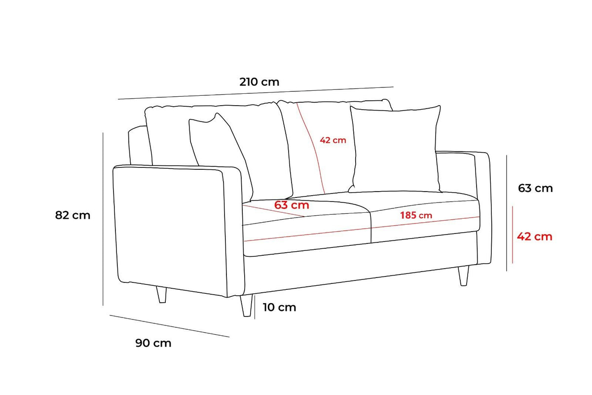 Eva Bettsofa - Anthrazit in Anthrazit präsentiert im Onlineshop von KAQTU Design AG. Bettsofa ist von Atelier Del Sofa