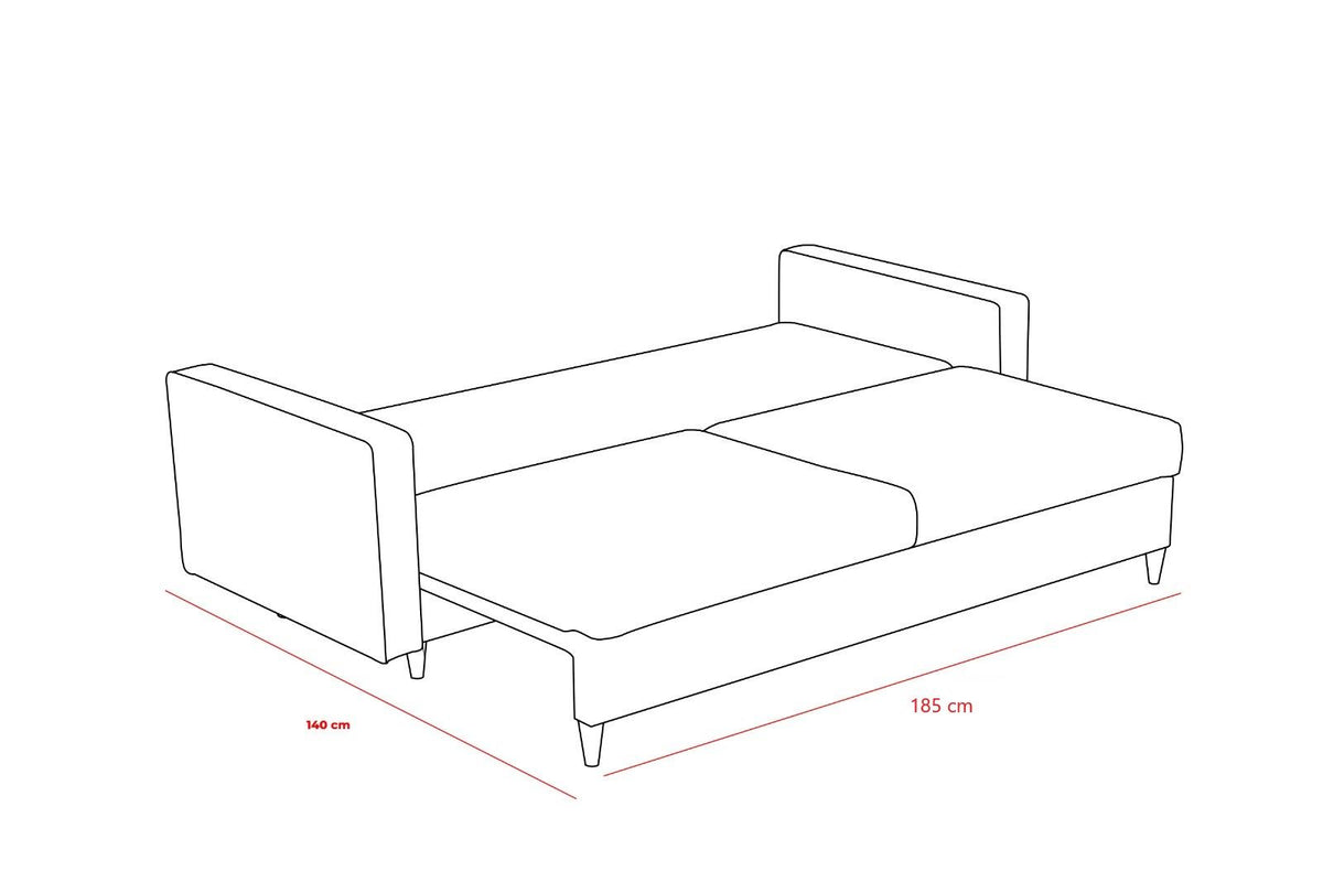 Eva Bettsofa - Anthrazit in Anthrazit präsentiert im Onlineshop von KAQTU Design AG. Bettsofa ist von Atelier Del Sofa