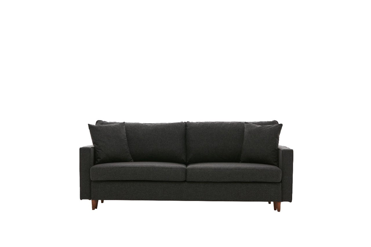 Eva Bettsofa - Anthrazit in Anthrazit präsentiert im Onlineshop von KAQTU Design AG. Bettsofa ist von Atelier Del Sofa