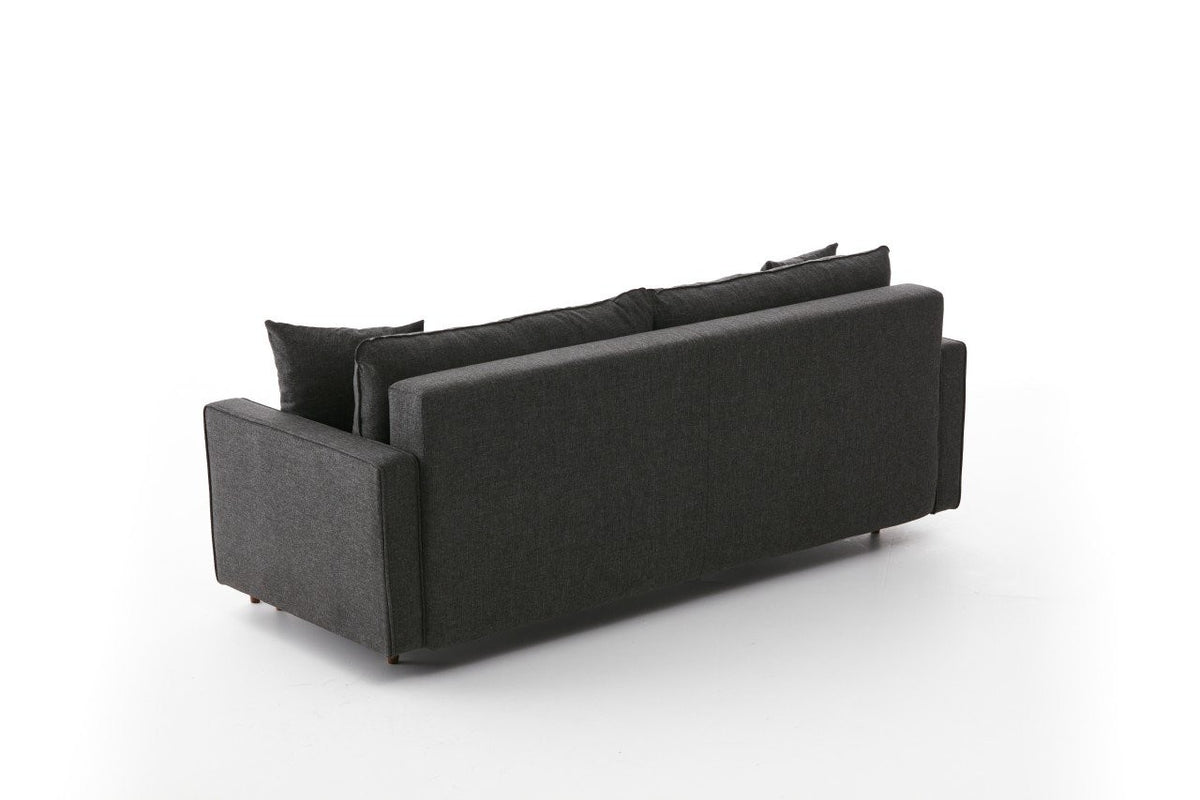 Eva Bettsofa - Anthrazit in Anthrazit präsentiert im Onlineshop von KAQTU Design AG. Bettsofa ist von Atelier Del Sofa