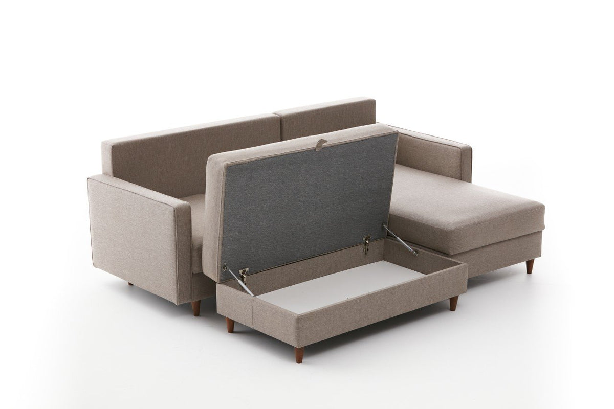 Eva Right Ecksofa - Sahne in Sahne präsentiert im Onlineshop von KAQTU Design AG. L-Sofa rechts ist von Atelier Del Sofa