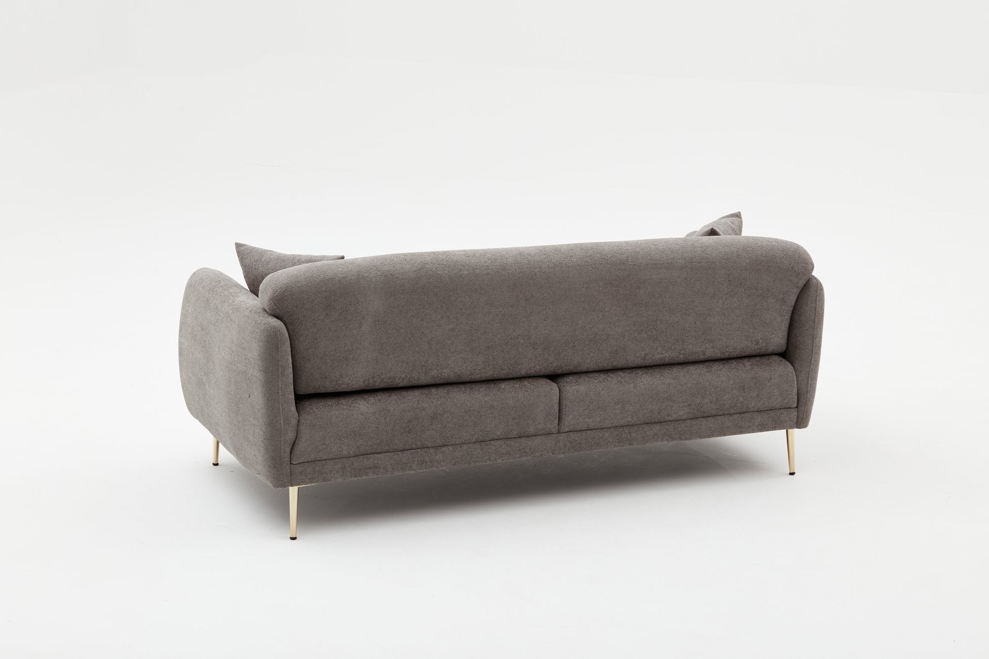 Simena - Grey in Grau Gold präsentiert im Onlineshop von KAQTU Design AG. Bettsofa ist von Atelier Del Sofa