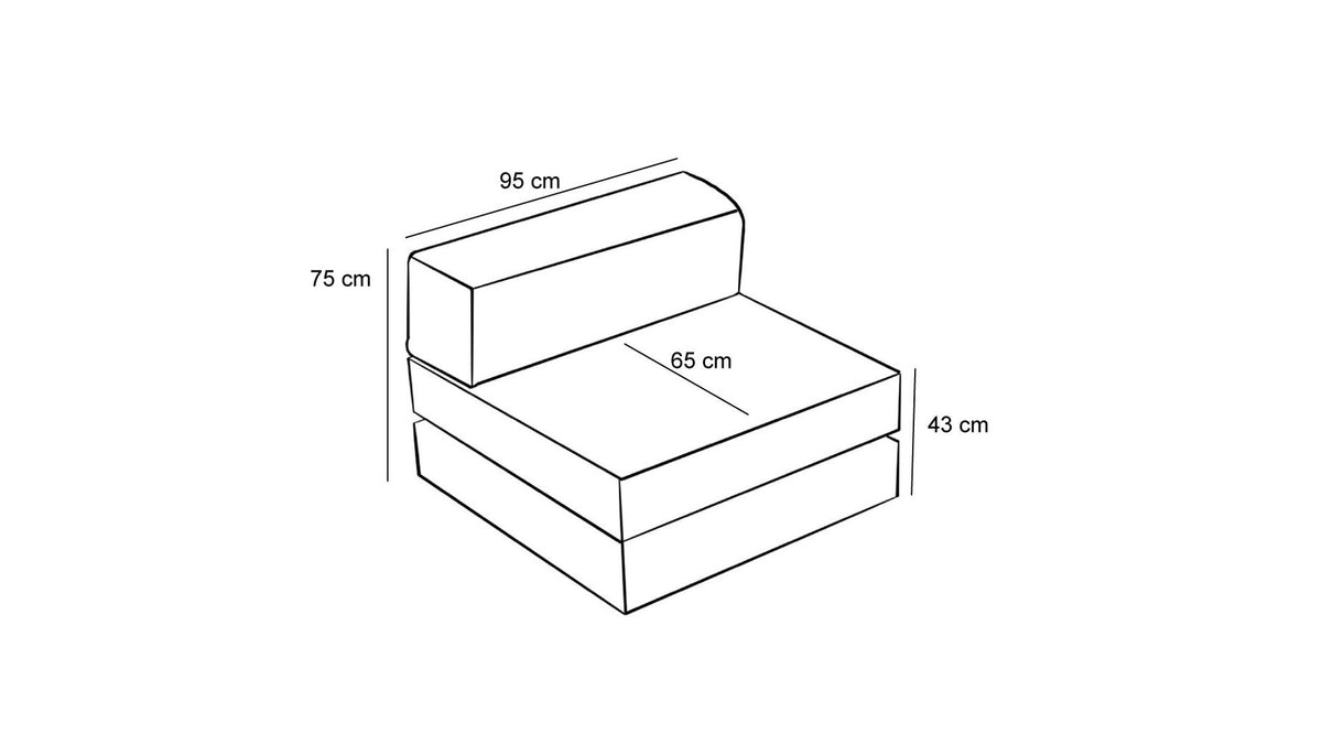 Grüner Sessel Comfort 1-Sitzer Sofa von Atelier Del Sofa mit Chenille-Bezug, gepolsterter Sitz- und Rückenfläche, kompakte Form, 95 x 95 x 75 cm.