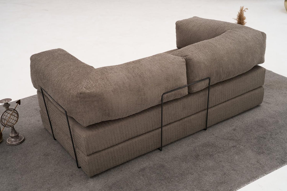 Comfort 3er Sofa - Grau in Grau präsentiert im Onlineshop von KAQTU Design AG. 3er Sofa ist von Atelier Del Sofa