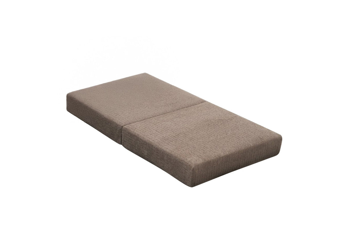 Grauer Pouf Comfort aus 100% Chenille-Stoff, quadratische Form, 95x95x43 cm, mit Weichschaum-Sitzfläche von Atelier Del Sofa.