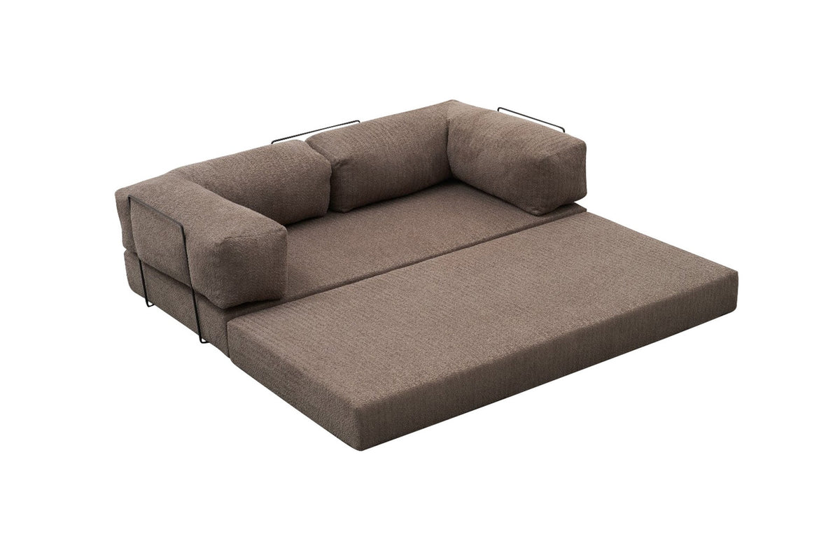 Comfort Ecksofa von Atelier Del Sofa in Grau, Ecksofa mit Chenille-Bezug, Masse 290x95x75 cm, Weichschaum-Sitzfläche, Türkei produziert.
