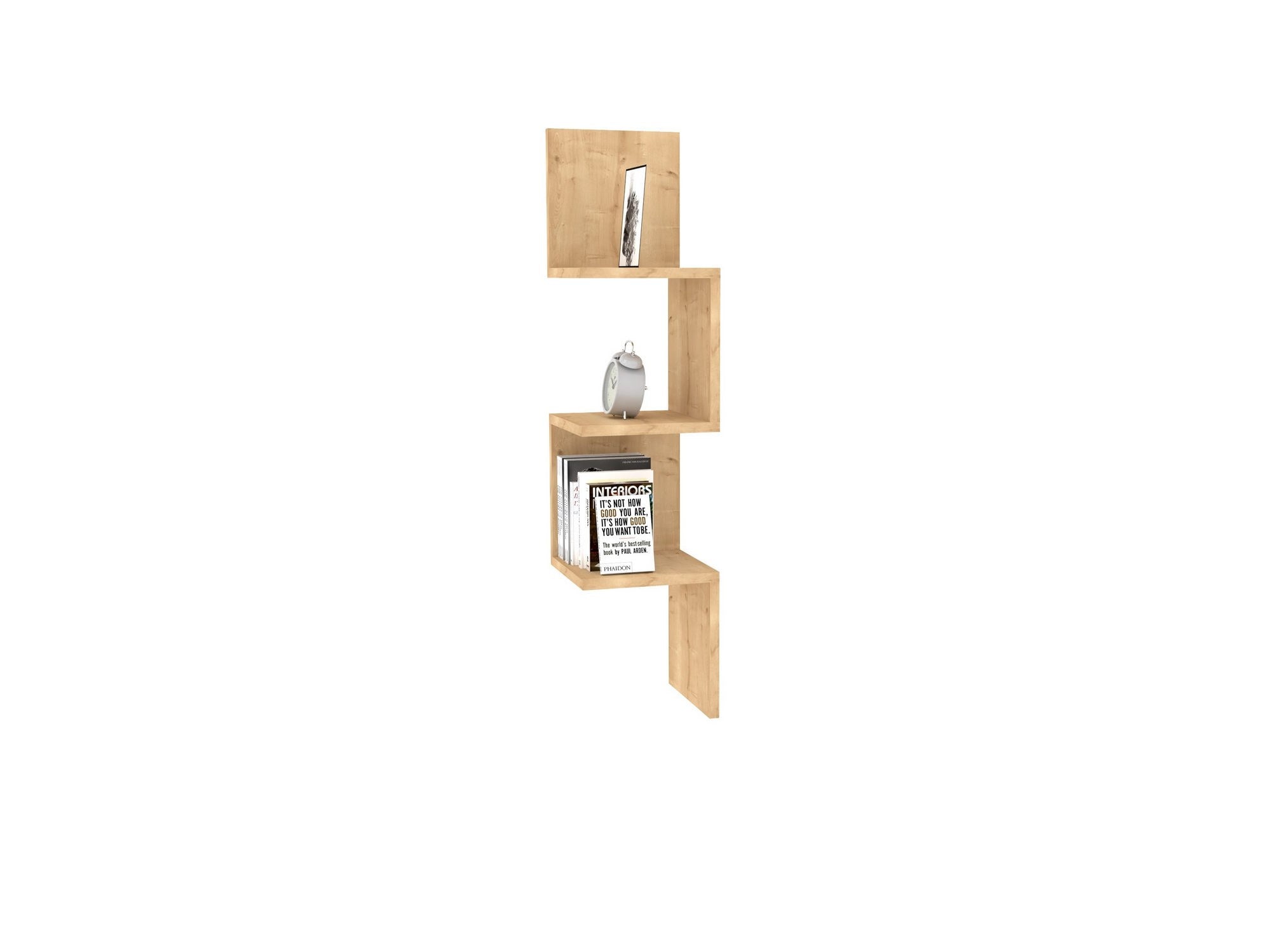 Zikzak - Sapphire in Saphir präsentiert im Onlineshop von KAQTU Design AG. Wandregal ist von Hanah Home